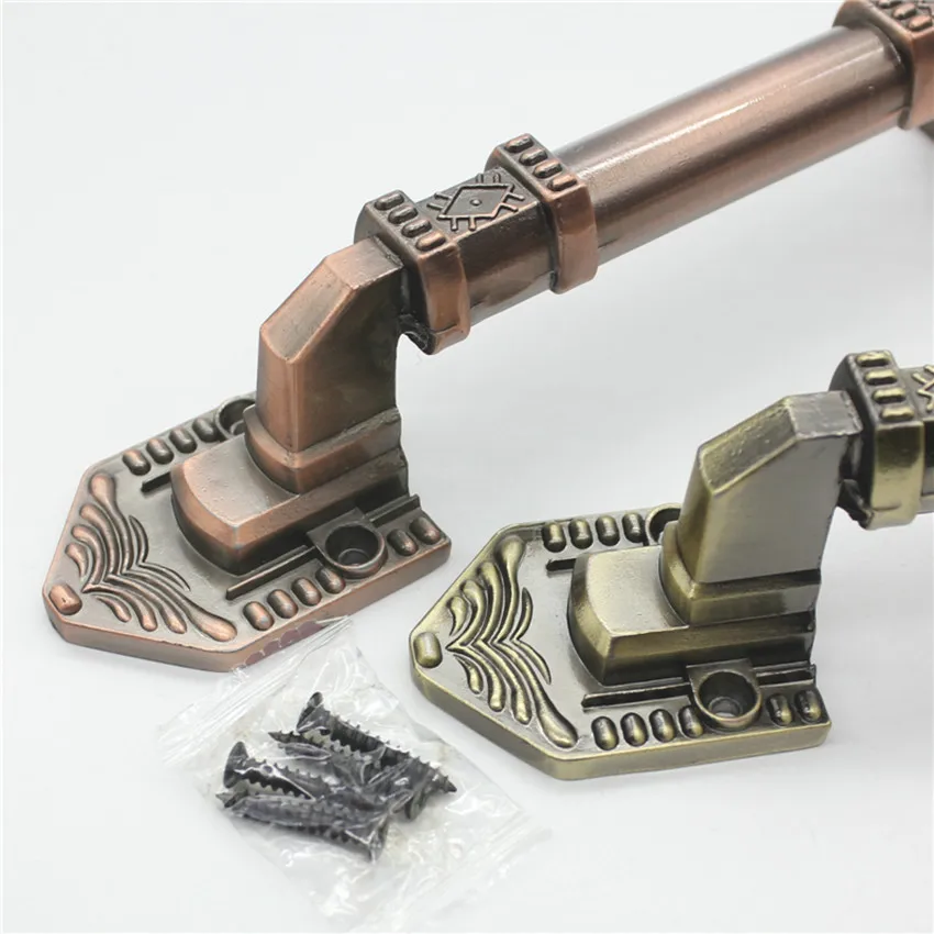 300 мм винтажная раскладная ручка для деревянных дверей бронзовая двойного