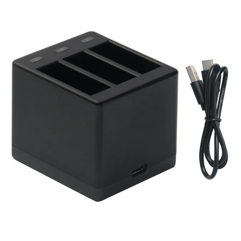Быстрое 3 канальное зарядное устройство с USB кабелем типа C 5 в 4 а для зарядки GoPro Hero
