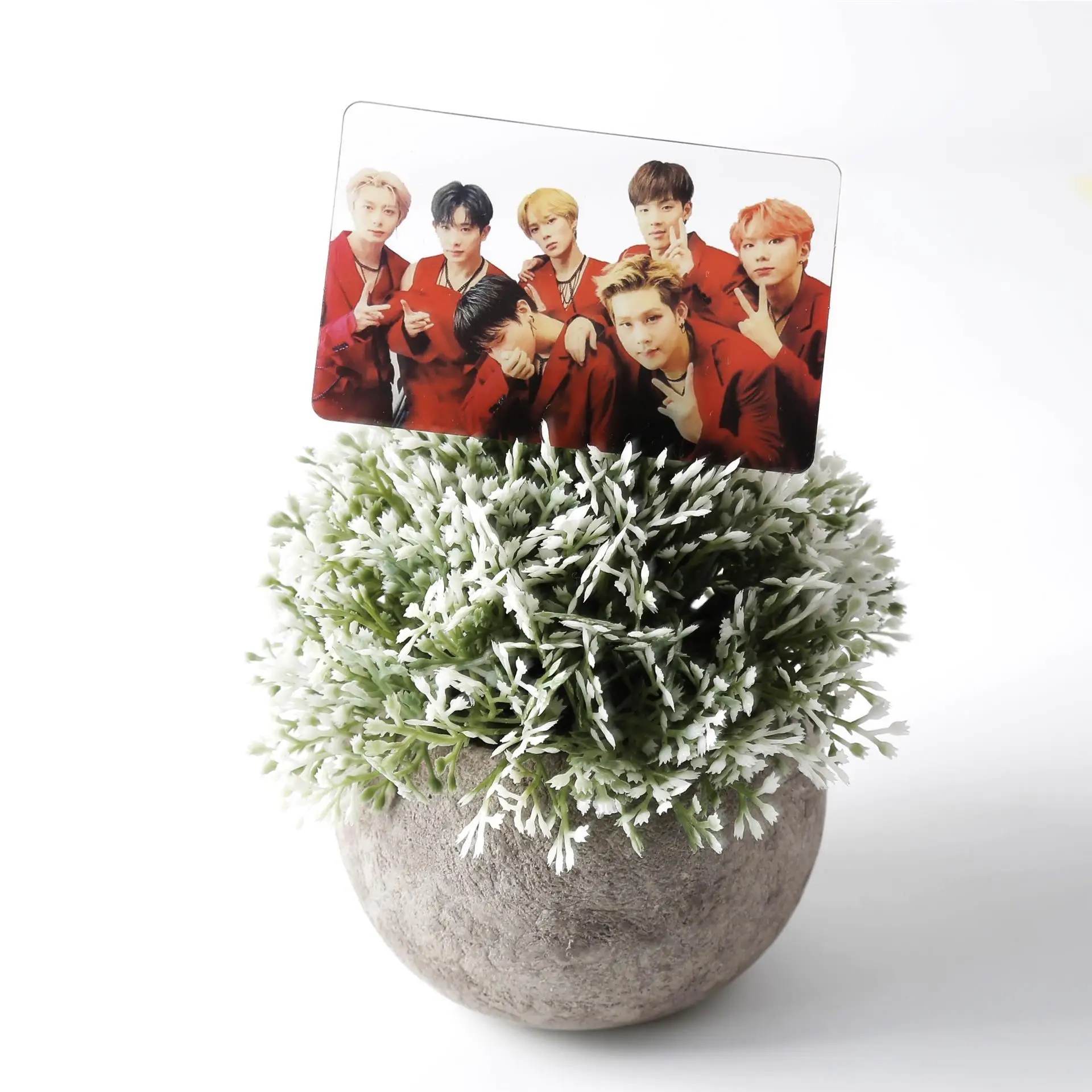 Прозрачная Фотокарта [MYKPOP]MONSTA X фотокарточка карта памяти из ПВХ коллекция