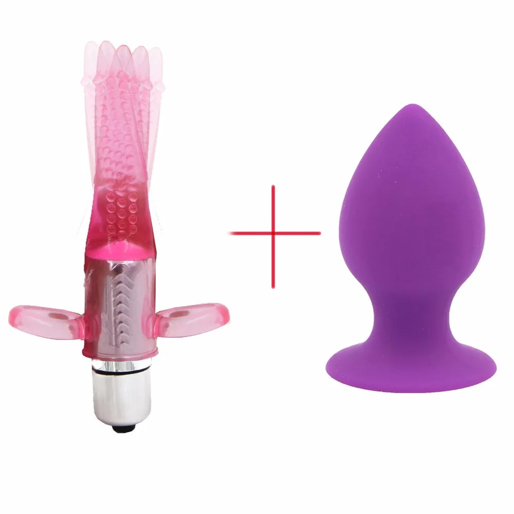 YEMA 2PCS/SET Anal Plug Prostata Massage and Finger Vibrator Dildo Clitoral G spot Stimulate Sex Toys for Men Gay Women | Красота и