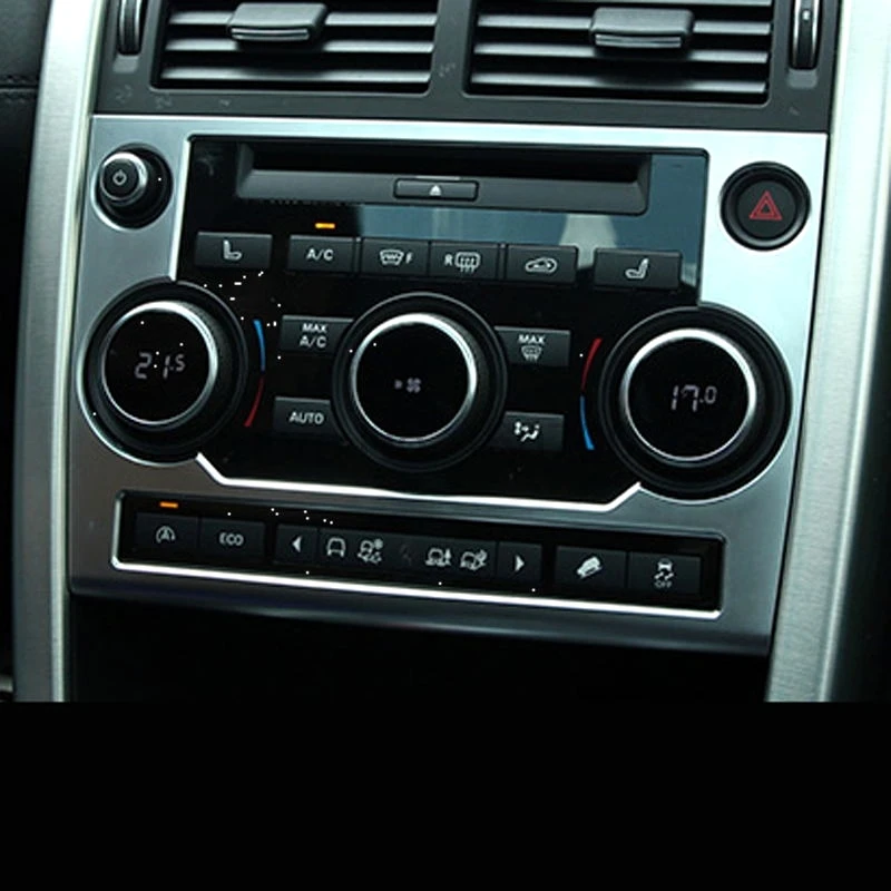 

For Land Rover Discovery Sport 2015 ABS Chrome Interior A/C Air Condition Vent Outlet Bezel Cover Trim Decoration Accessories