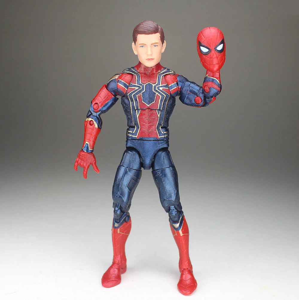 Marvel Legends, Мстители, Бесконечная война, Железный Паук, Человек-паук, Черная пантера, фигурка
