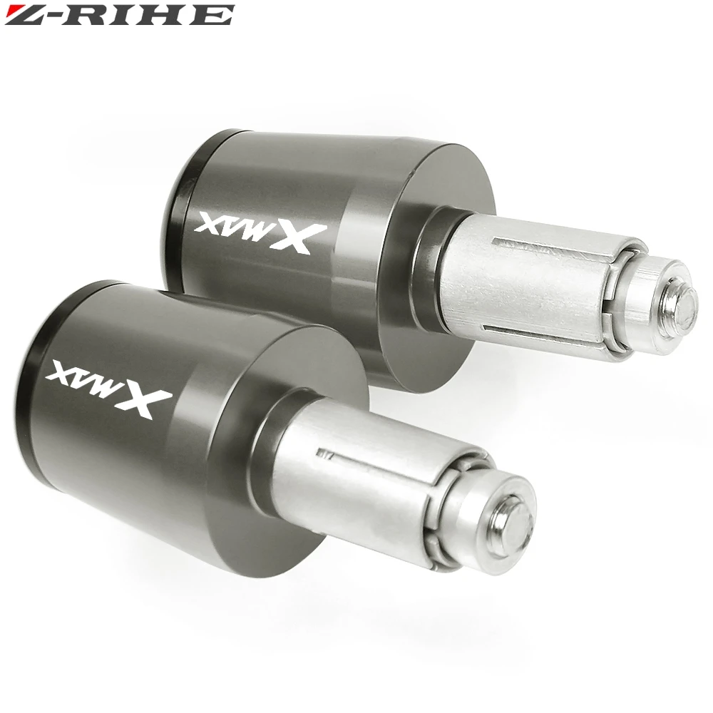 22 мм мотоцикл для XMAX логотип ручка рукоятка наконечники фиксаторы для Руля Мотоцикла концы для YAMAHA XMAX 300 X MAX 125/200/250/400