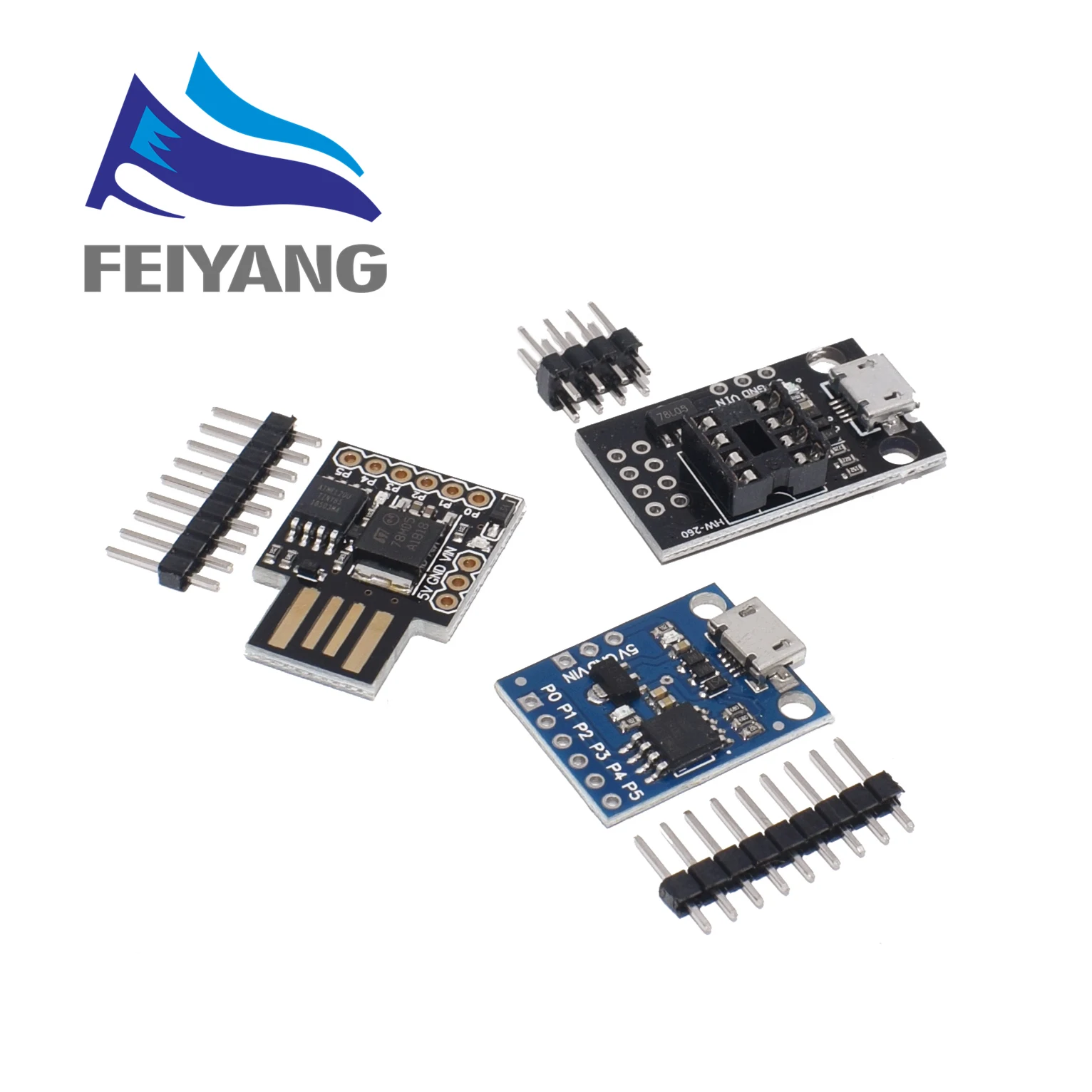 10 шт. синий черный TINY85 Digispark Kickstarter микро макетная плата ATTINY85 модуль для Arduino IIC IEC USB