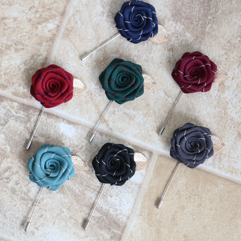 Бесплатная доставка модная мужская 2016 Мужская брошь на воротник рубашки с розами