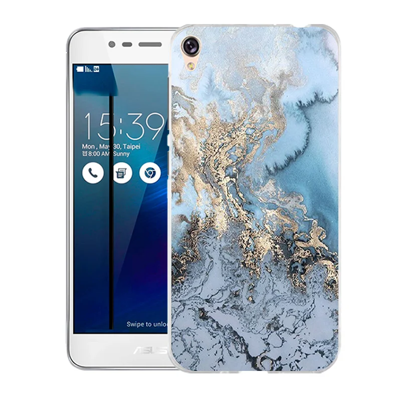 Чехол для Asus Zenfone Live ZB501KL 3 Go 5 0 дюйма мягкий ТПУ чехол с принтом лепестков Для