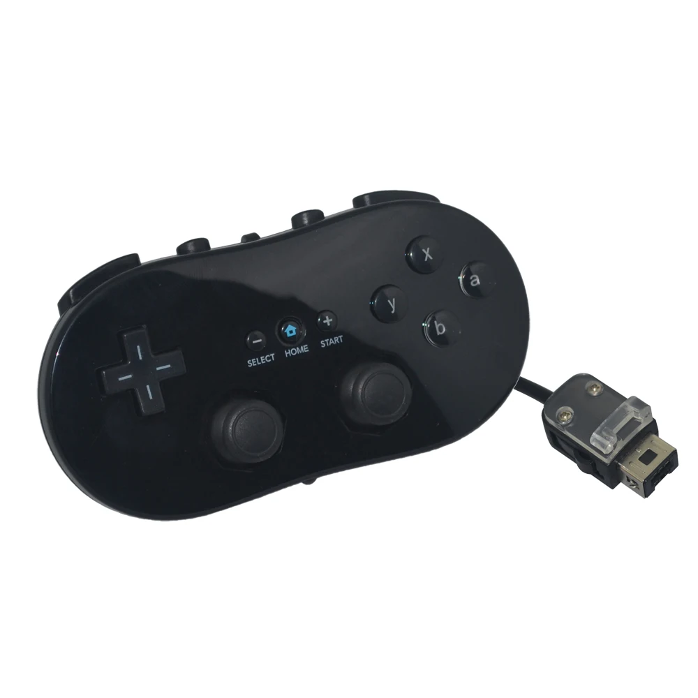 Черный/белый для Nintendo Wii Classic проводной игровой контроллер удаленный геймпад Pro