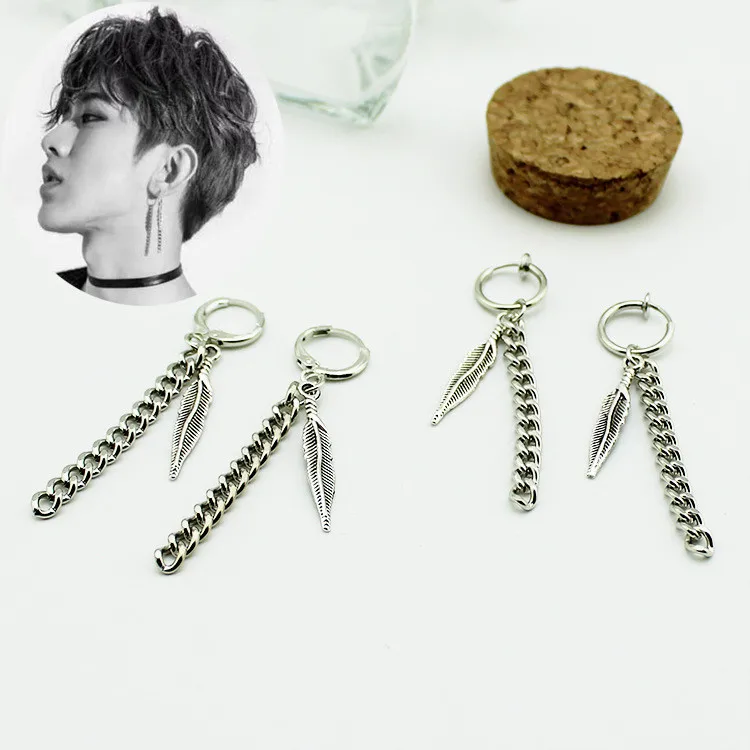 Серьги с кисточками Kpop V корейские серьги в форме совы для мальчиков и женщин
