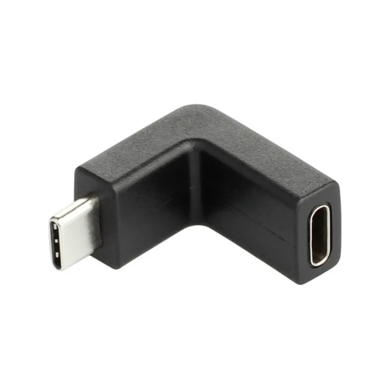 90 градусов под прямым углом usb type C к type-C адаптер для быстрой зарядки до 10 Гбит/с для мужчин и женщин USB-C для samsung S8 S9 OnePlus 5