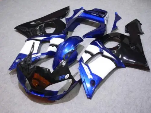 Комплект обтекателей для мотоцикла YAMAHA YZFR6 98 99 00 01 02 YZF R6 YZF600 1998 2000 2002 ABS белый синий