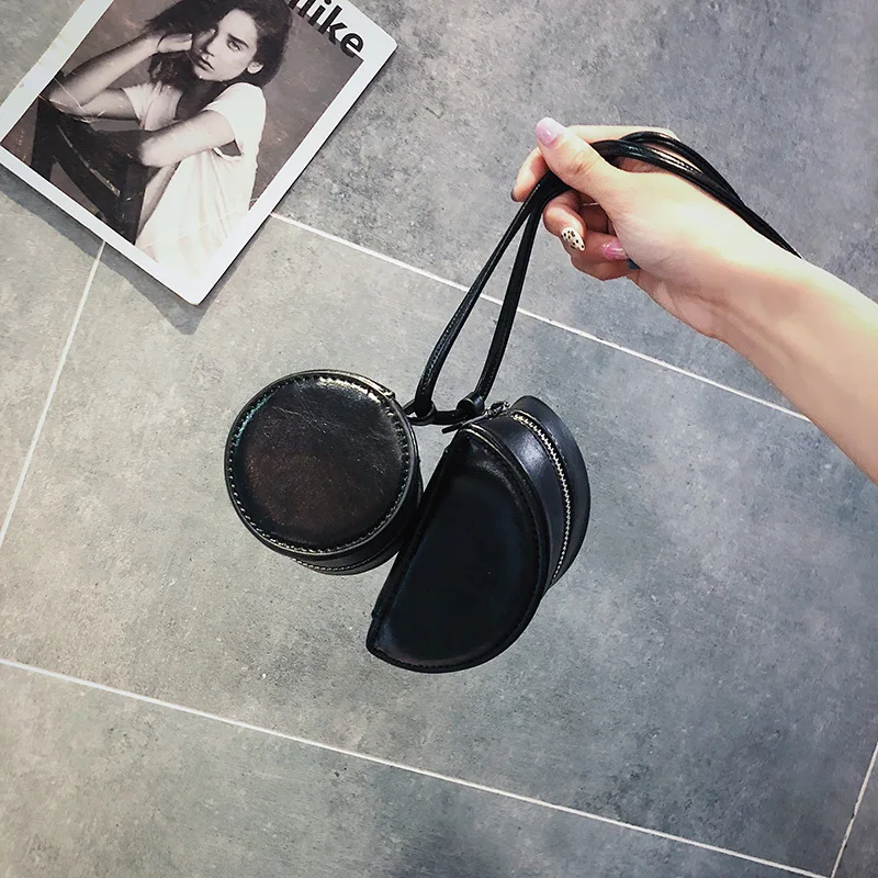 Mini Crossbody Сумки Симпатичные ковша сумка небольшой хит Цвет кожа Для женщин сумочки