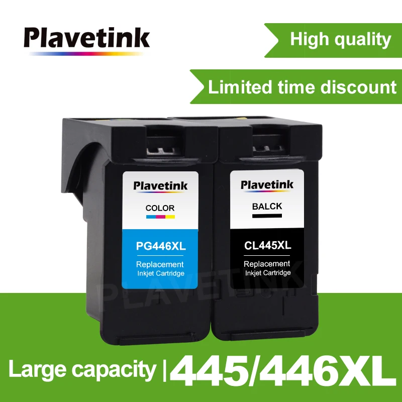 Plavetink PG 445 PG445 CL 446 XL Заправляемый картридж Замена для Canon PIXMA MX494 MG2440
