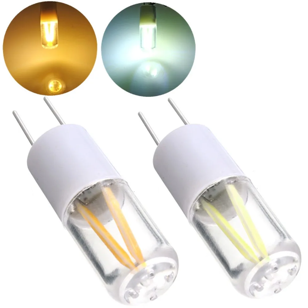 G4 AC / DC 12V 1 5 W COB Светодиодный точечный светильник лампа теплый белый/холодный
