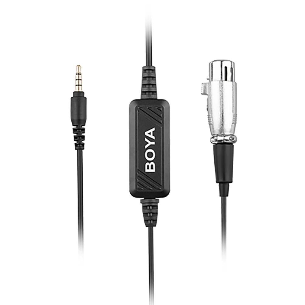 BOYA BY-BCA6 XLR до 3,5 мм штекер микрофона кабеля Оборудование студии звукозаписи микрофонный кабель 3,5 мм для iPad iPhone iPod Touch Телефон