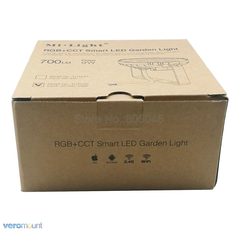 Светодиодный садовый светильник Mi Light 9 Вт RGB + CCT водонепроницаемый наружный