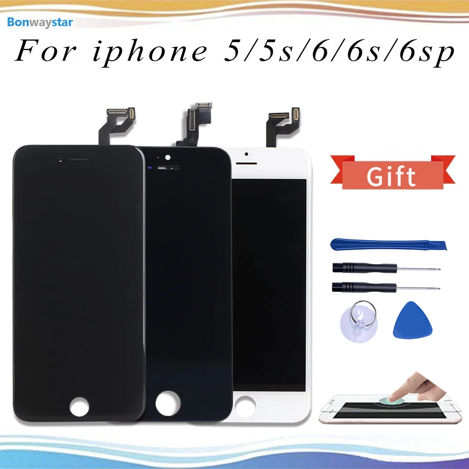 Для iPhone 6 6s Plus ЖК-дисплей кодирующий преобразователь сенсорного экрана в сборе