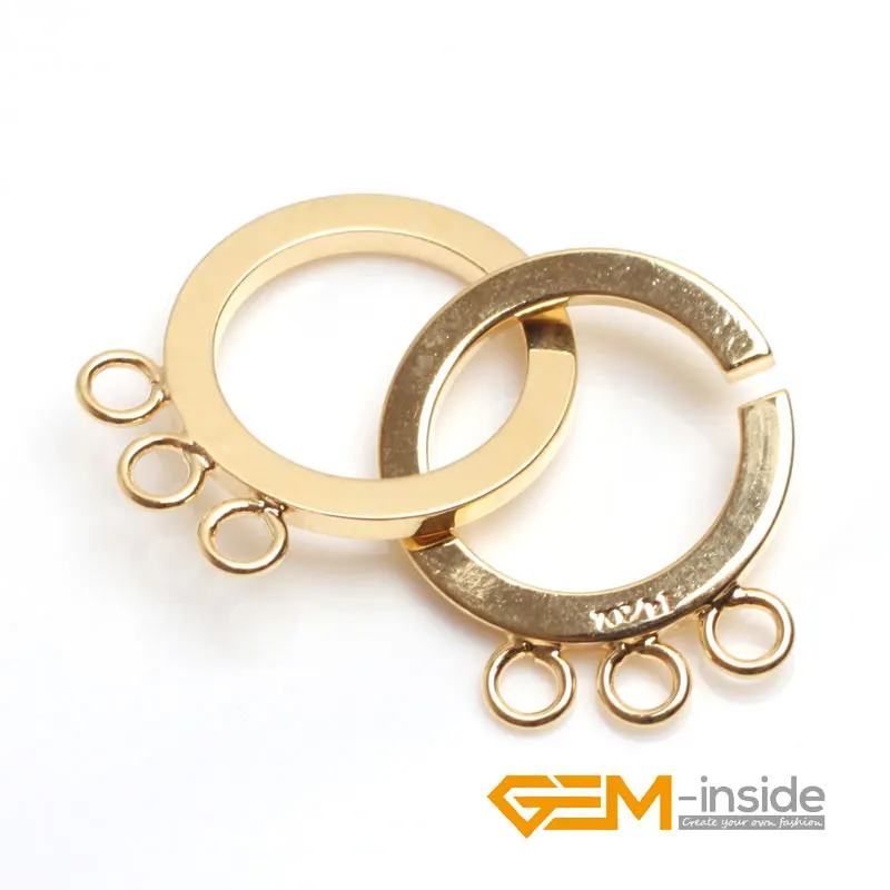14K позолоченная застежка 12 мм 16 мм DIY Neckalce DIY Ювелирные изделия одна штука для продажи оптом
