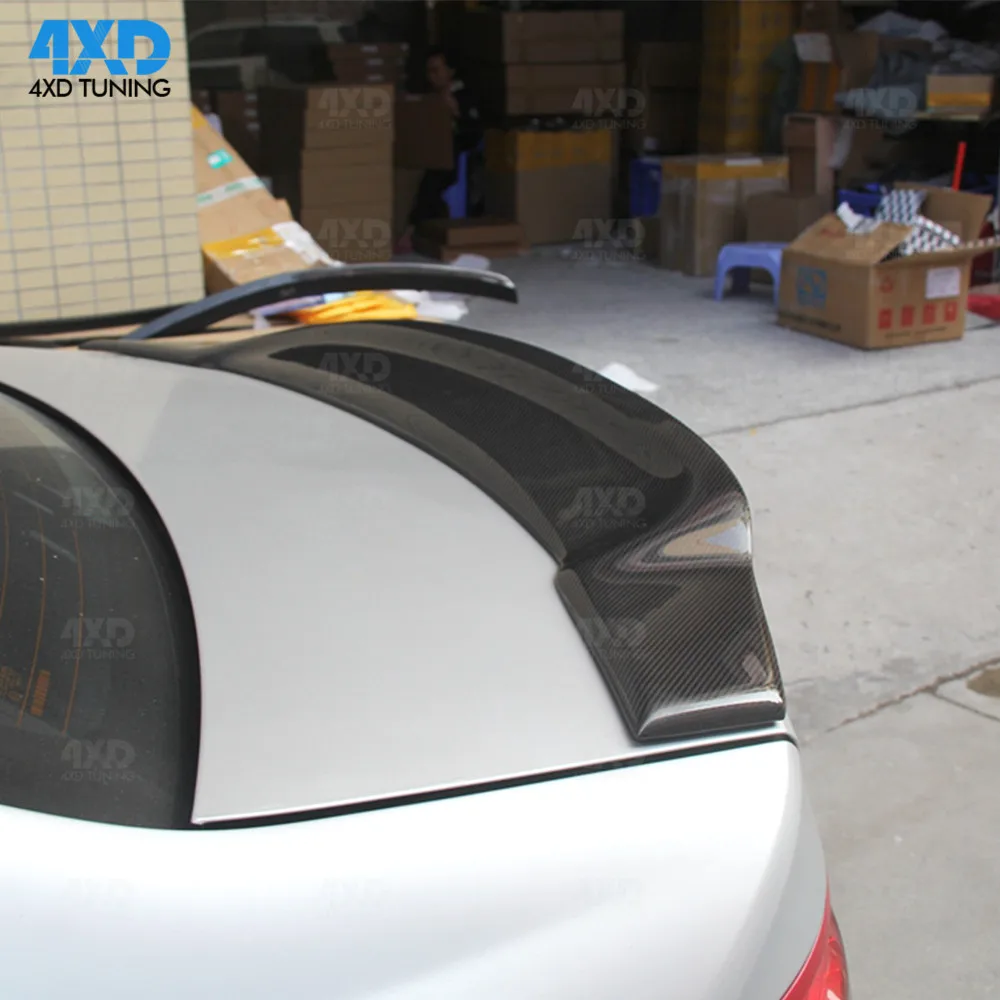W204 Coupe спойлер из углеродного волокна для Mercedes C180 C200 C250 C260 заднего багажника крыла