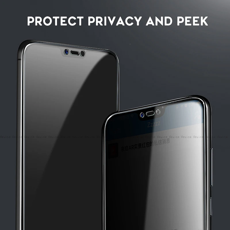 Защита экрана для Huawei Honor 8X 10 View 20 P30 P20 Mate Lite Pro Nova 4e Y9 2019 анти-шпионское закаленное