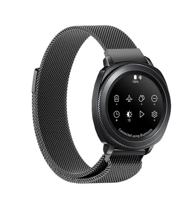 4 цвета 20 мм ширина ремешок для часов металлическая пряжка Миланский samsung gear