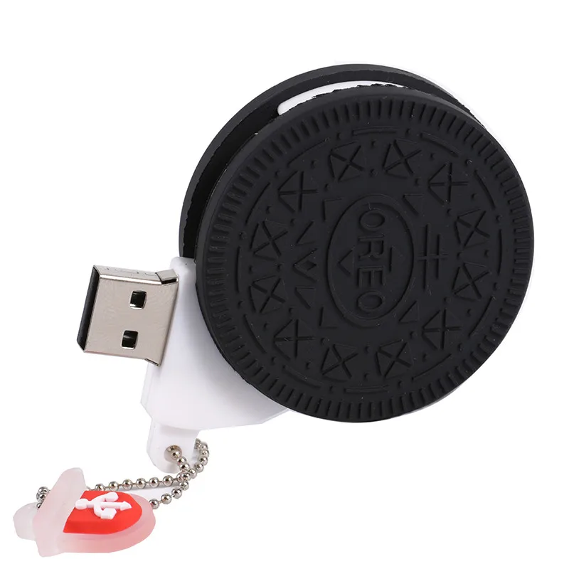 A JASTER мультфильм Oreo модель печенья usb2.0 4 ГБ 8 ГБ 16 ГБ 32 ГБ 64 ГБ флеш-накопитель USB флеш-накопитель креативный Подарочный флеш-накопитель - Цвет: A