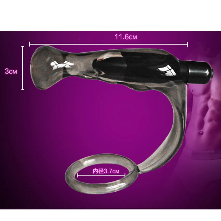 Пенис петух кольцо Анальный Вибратор Анальная пробка для мужчин мягкие