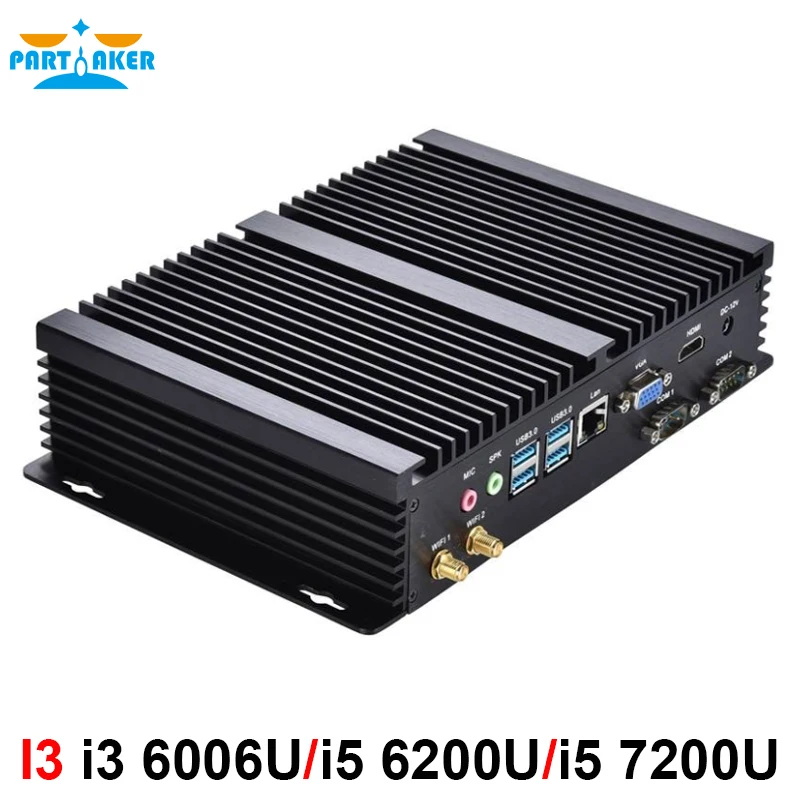 Intel Core i3 6006U i5 6200U 7200U мини ПК Windows 10 Barebone компьютер 2 ГГц 520/620 Graphics 4K HTPC minipc HDMI VGA