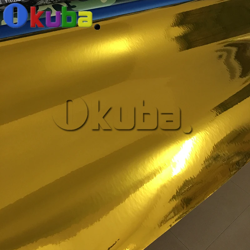 Latest Flexible Chrome Gold Vinyl Car Wrap Golden Wrapping Film With Air Release 3 Layers 1.52*20m/roll | Автомобили и мотоциклы