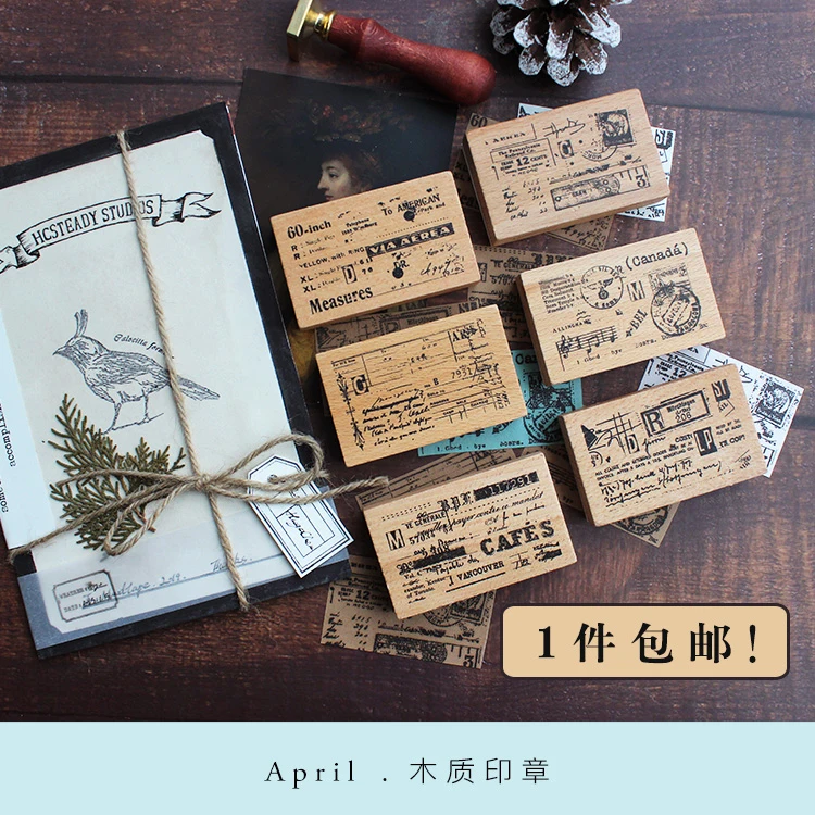 Moodtape винтажный деревянный прозрачный Штамп для DIY скрапбукинга/фотоальбома декоративная печать мерная открытка резиновый штамп печать