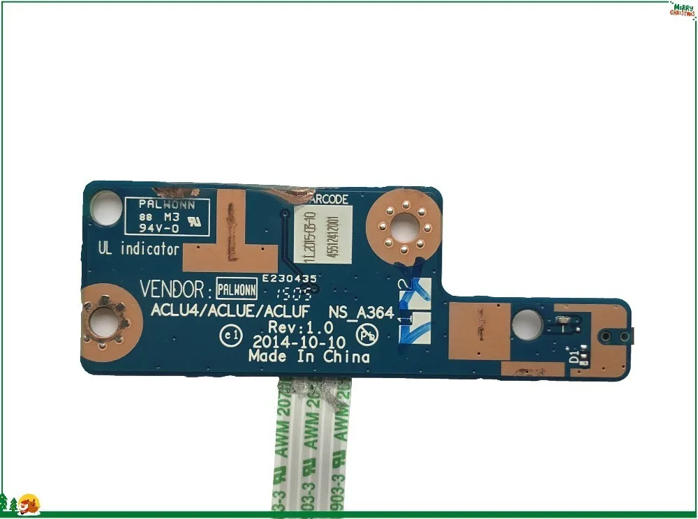 Плата кнопки питания для ноутбука с кабелем NBX00019V00 Lenovo G50-30 G50-45 G50-70 NS_A364 Power ffc 100%