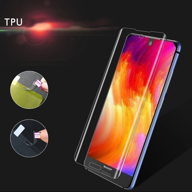 EXUNTON 3 шт. для Sharp Aquos S3 S3 mini S2 ультра-тонкая прозрачная защитная пленка для экрана из мягкого ТПУ с полным покрытием