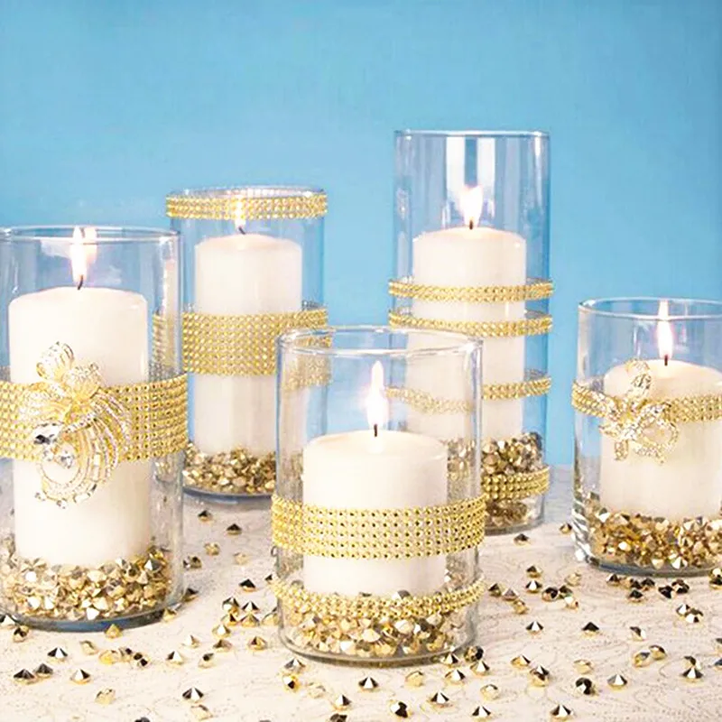 5 ярдов сетчатая отделка блестящая Бриллиантовая оберточная лента тюль для