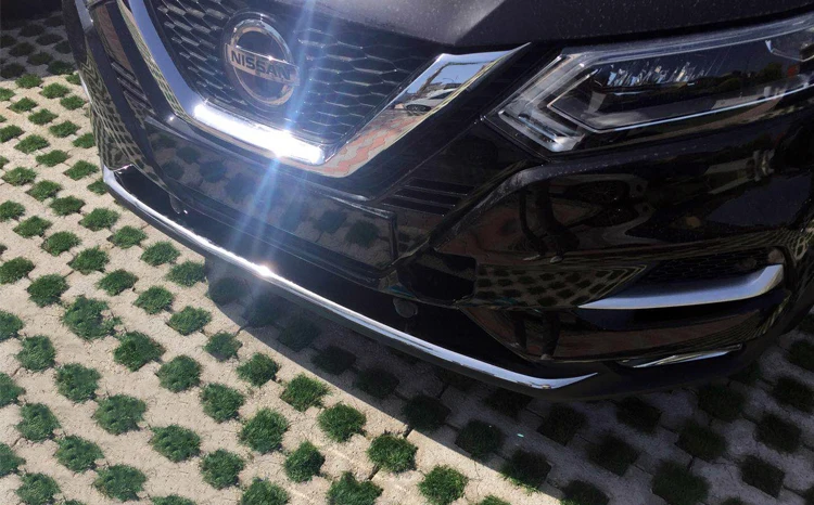 Аксессуары подходят для NISSAN QASHQAI J11-18 Хром передний бампер протектор спойлер крышка отделка молдинг гарнир защитная решетка