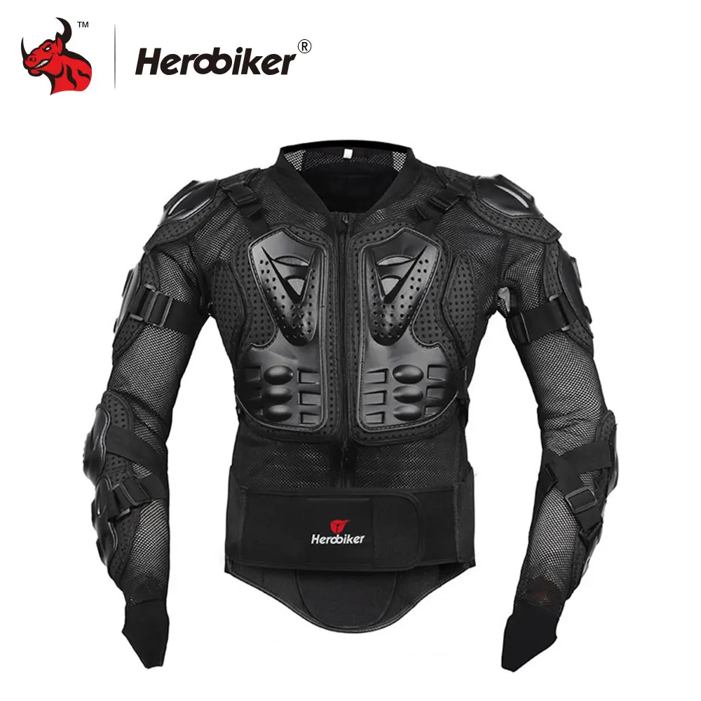HEROBIKER мотоцикл броня защита мотокросса одежда куртка+ защитный мотоцикл наколенник защита мотоцикла
