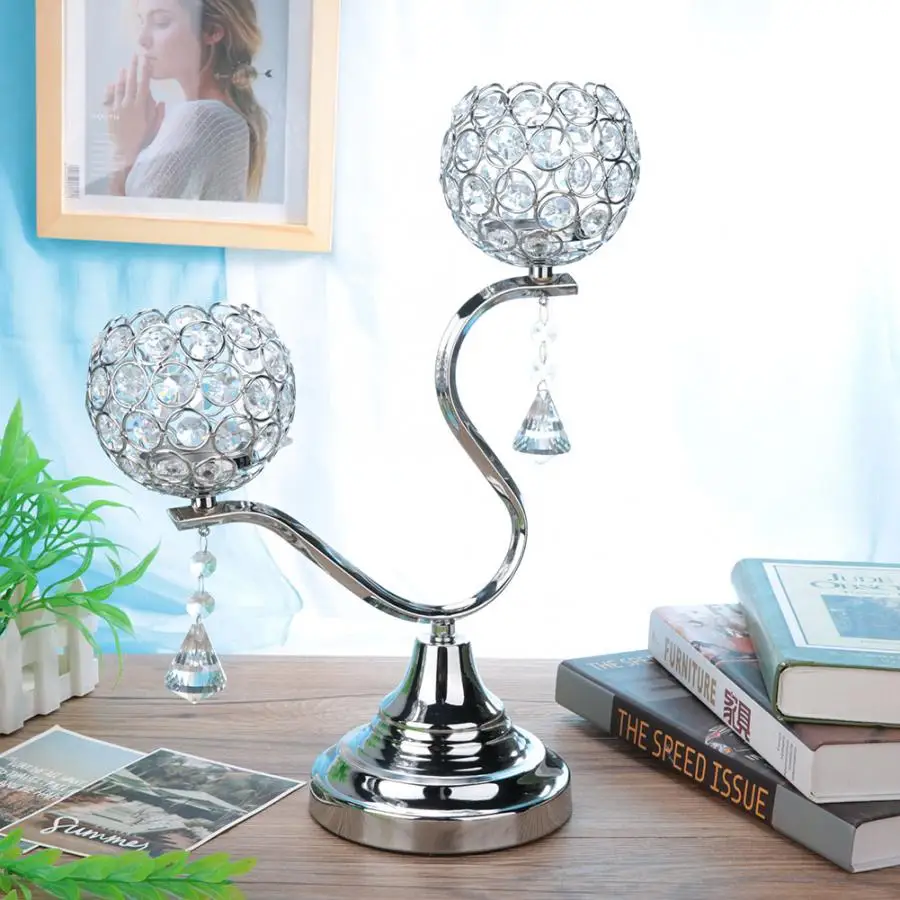 Подсвечник металлический Хрустальный подсвечник журнальный столик