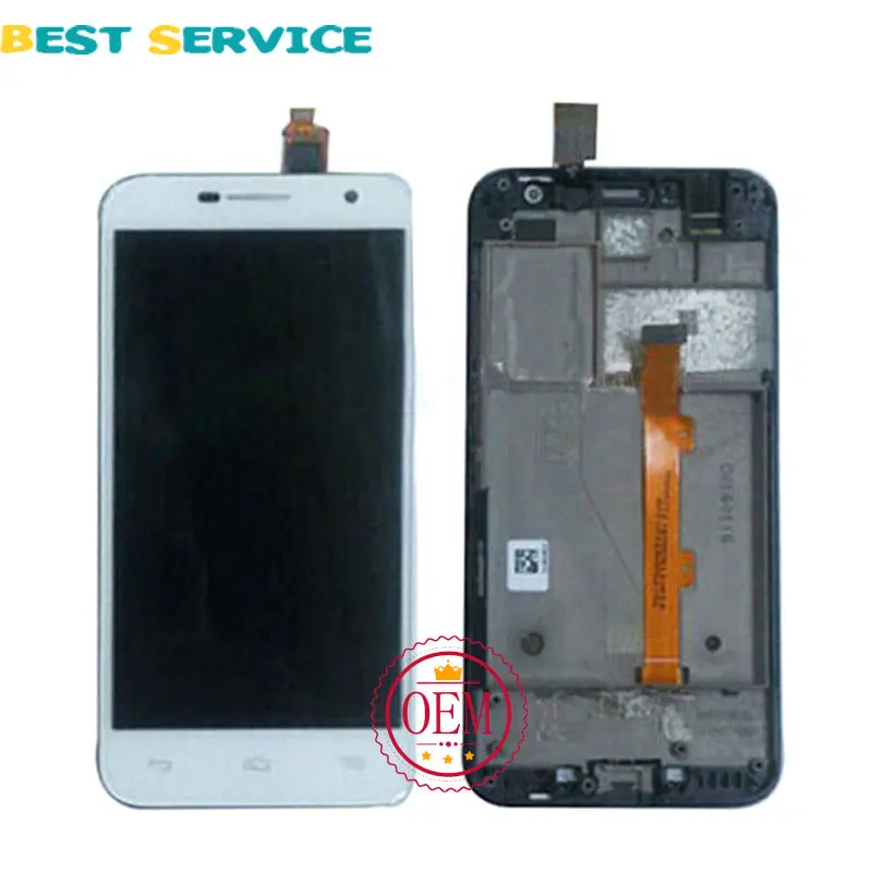 Для Alcatel One Touch Idol 2 Mini 6016 OT6016 ЖК дисплей с сенсорным экраном дигитайзер белая рамка