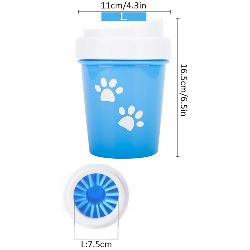 Чистящая Щетка для маленьких и больших собак портативная мойка груминга