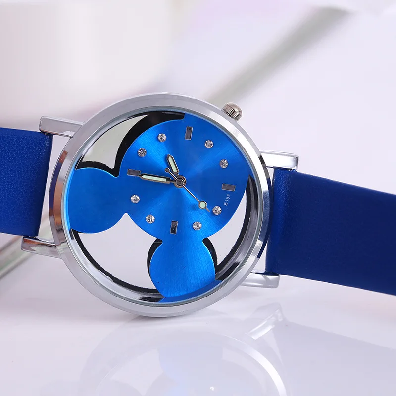 Montres Femmes 2018 модные женские часы кварцевые повседневные прозрачные с полым