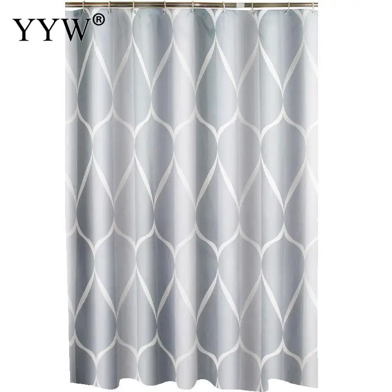Серый узор Peva ванная комната занавеска для душа экологическая туалетная дверь