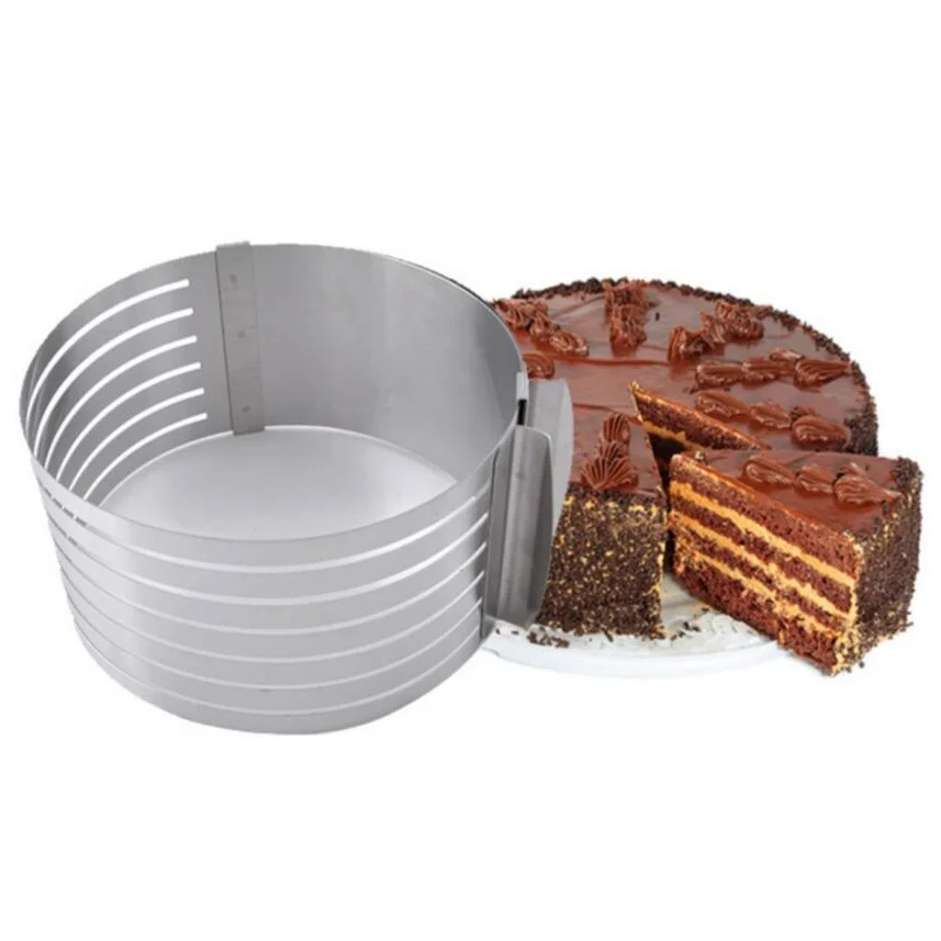 Резак для торта из нержавеющей стали регулируемый слой резак нарезки мусса