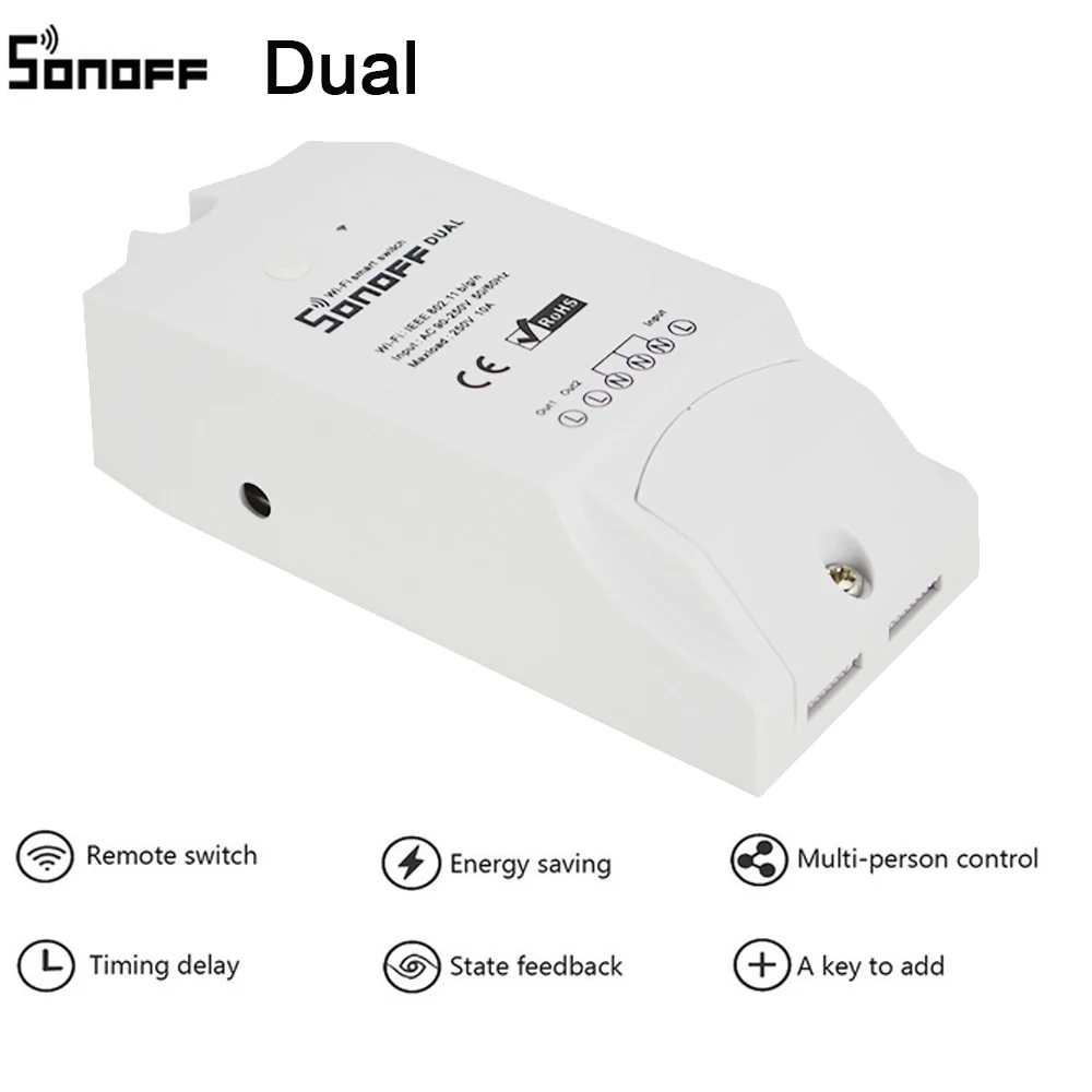 10 шт. Sonoff Dual 2CH|Модули для умного дома| |