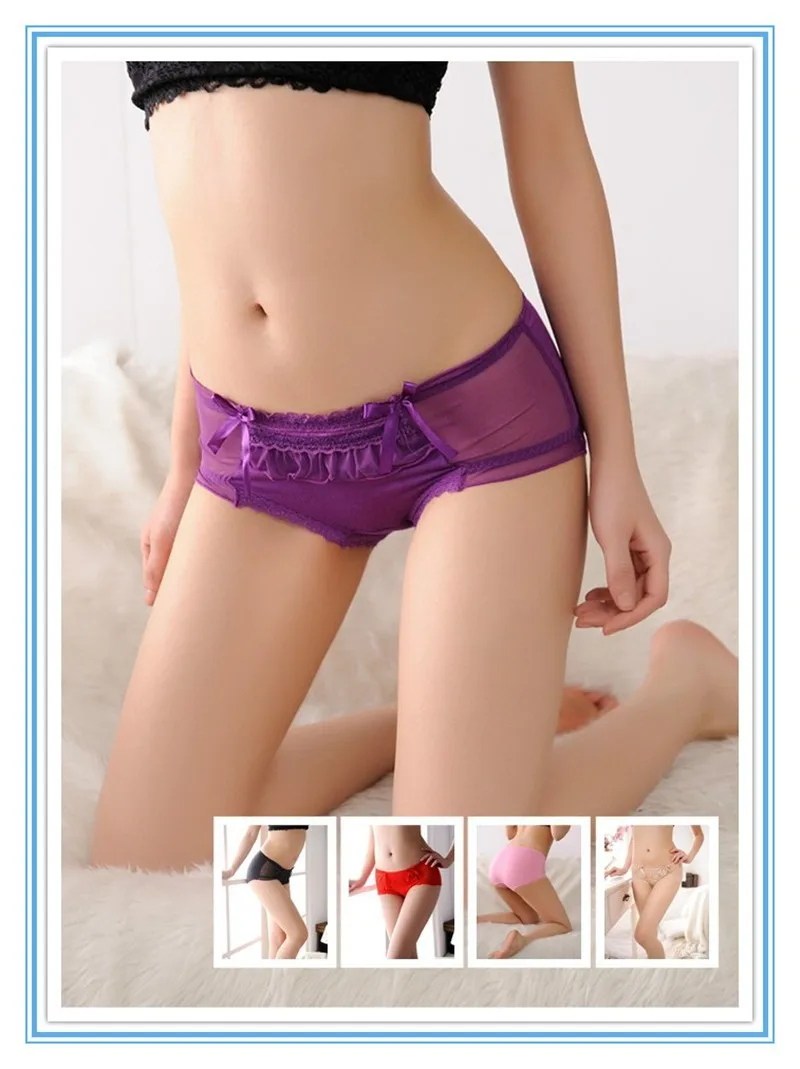 Трусики женские прозрачные с заниженной талией 5 шт./лот|Женские трусики| |