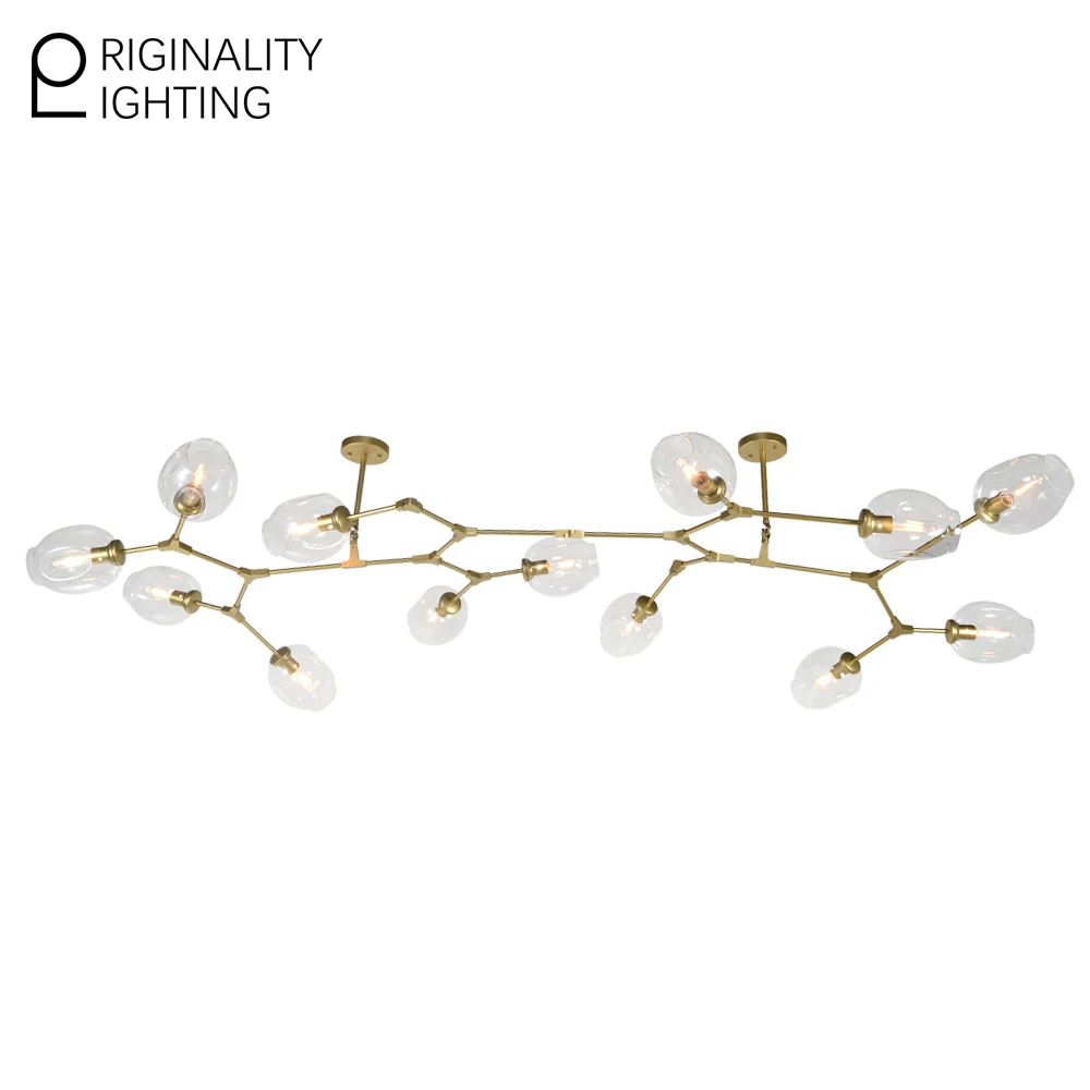 Современное Освещение Стекло глобус пузырь проект свет лестница ресторан вилла