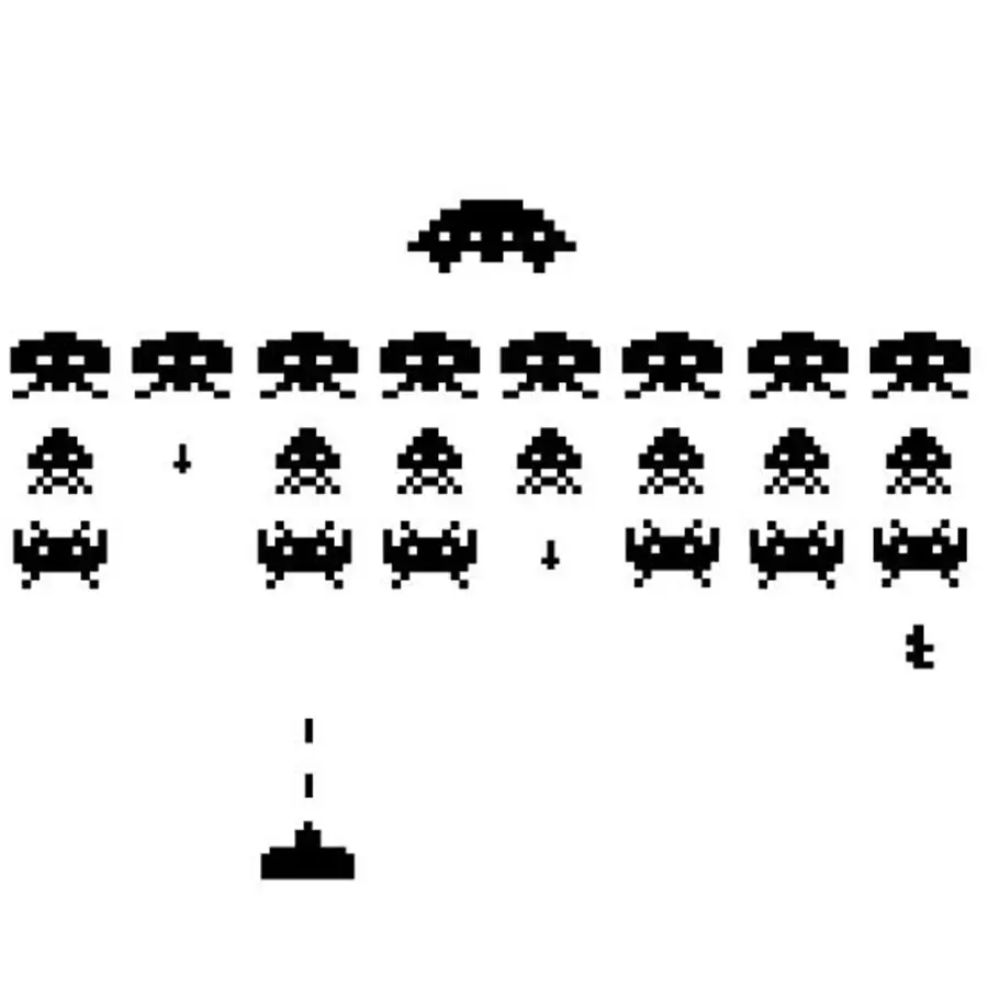 

Игровые виниловые наклейки SPACE INVADERS, видеоигра, игровая комната, настенная наклейка