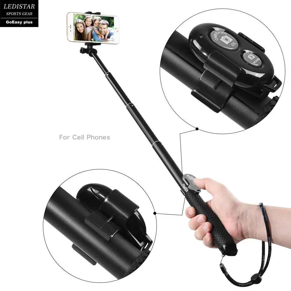 BEESCLOVER Extendable Selfie Stick for Phone Camera GoPro Bluetooth Potable Tripod For Cameras cell phone r25 | Электроника