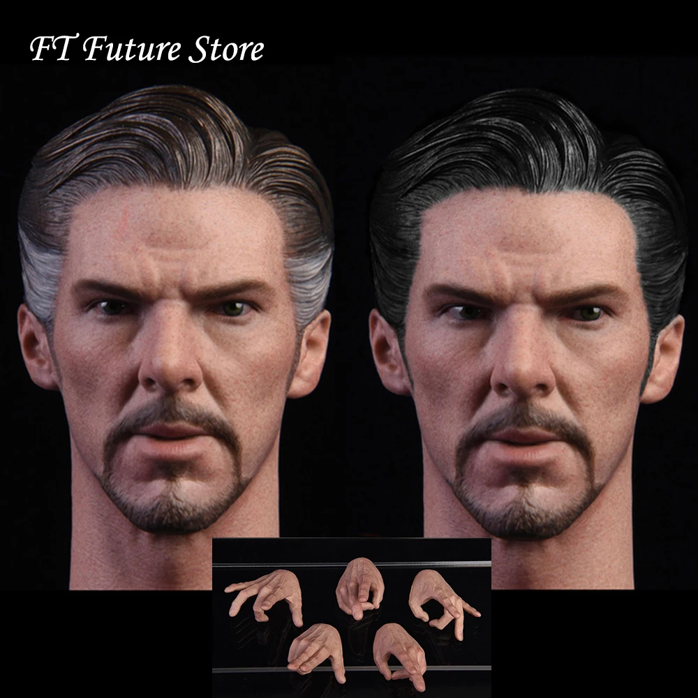 

1/6 Male Solider Figure Head Carving Doctor Strange Head Sculpt 2.0 for 12'' Body Action Figure Toys Accessory