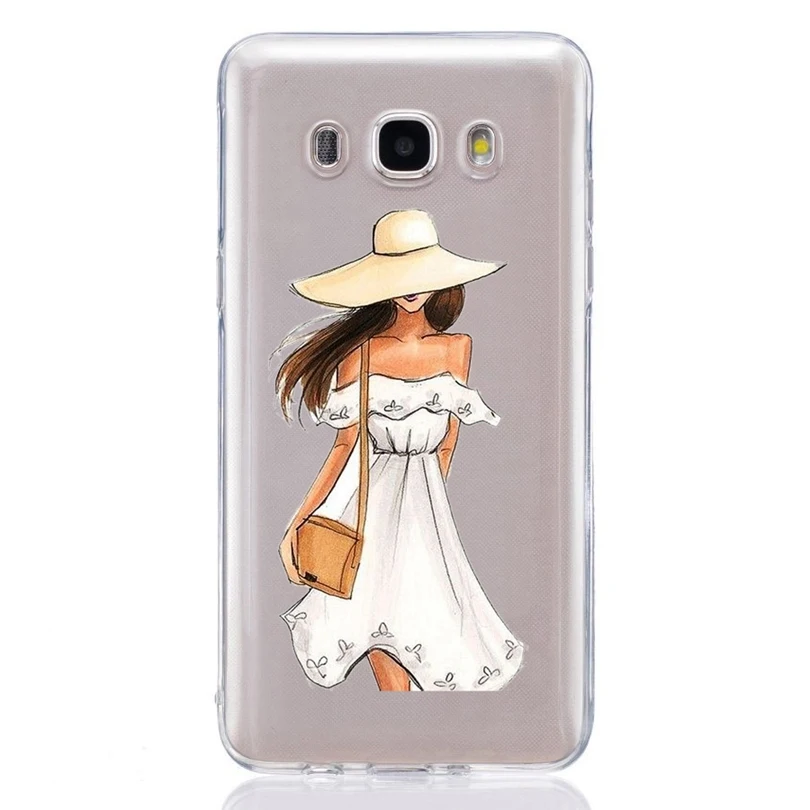 For Samsung Galaxy A3 A5 2016 2017 prime J1 J2 J3 J5 J7 TPU Colorful Soft Women Cute Painted Desig Cover Case Fundas C324 |