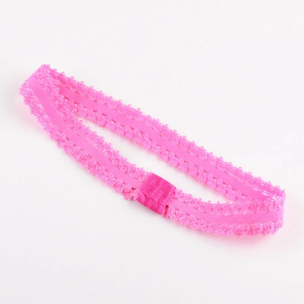 

10Pc Newborn Baby Lace Headbands Girls Hairbands Elastic Head Bands Random Color 03KD
