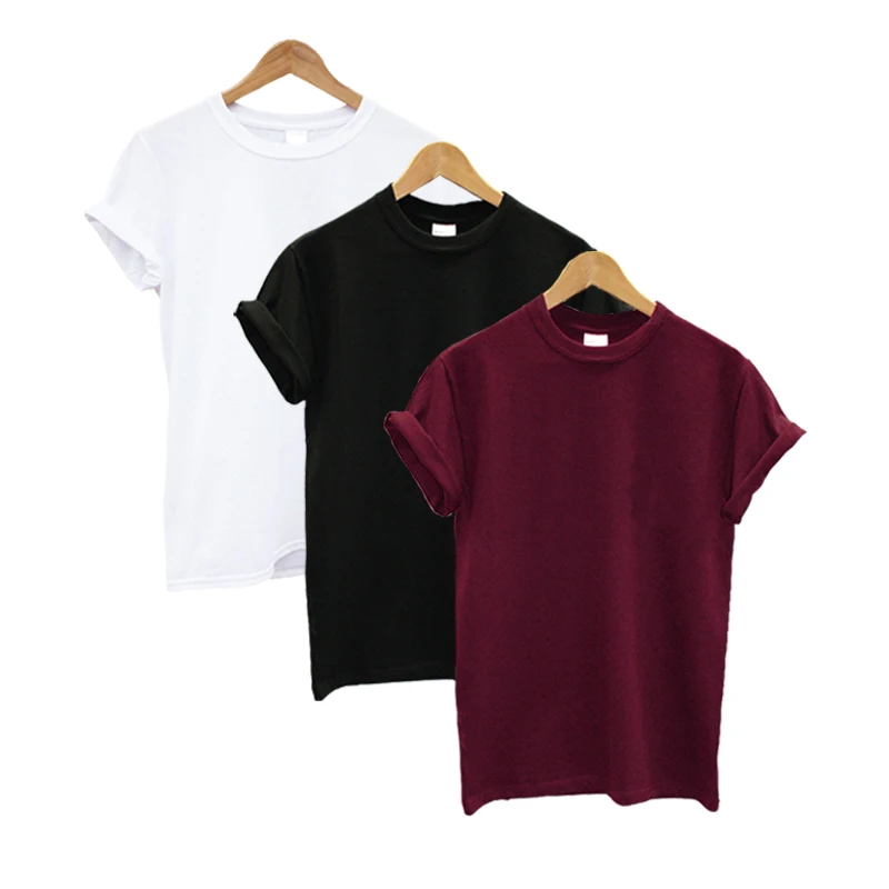 Футболка женская летняя с коротким рукавом из 100% хлопка 3 шт. 2020 | Женская одежда
