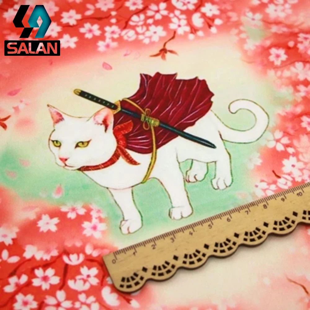 Самурайский cat имитация Xiangyun пряжи комплект одежды скатерти тканевые шторы
